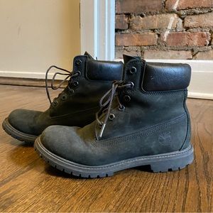 Matte Black Timberlands